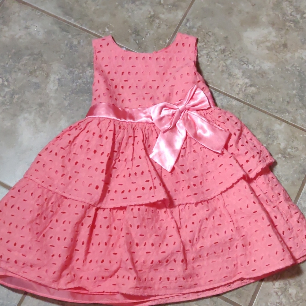 La Princess Coral Eyelet Dress